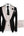 Wangyue Mens Suits 3 Piece Suit for Men Slim Fit Wedding Prom Dress Suit Formal Business Suit Double Breasted Black Beige Suit Men XS