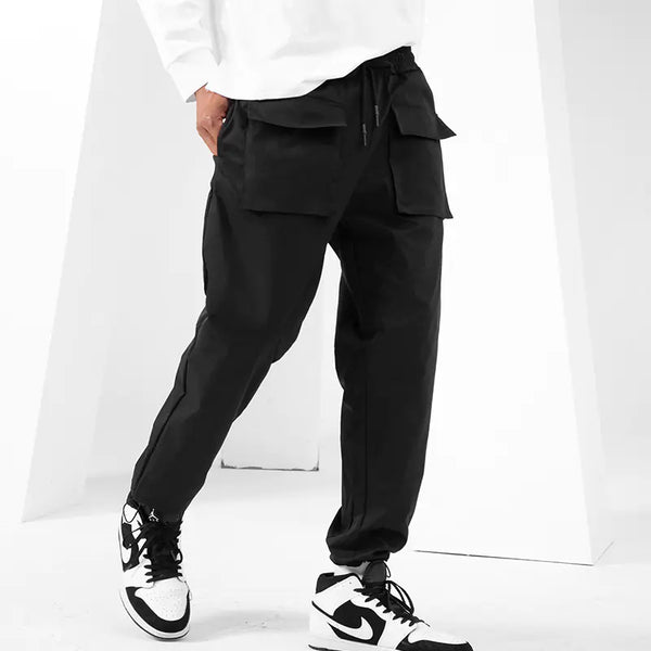 Men's Casual Large Size Quick Drape Straight Pants