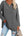 Oversized Women's T-Shirt with V-Neck (Multicolor)