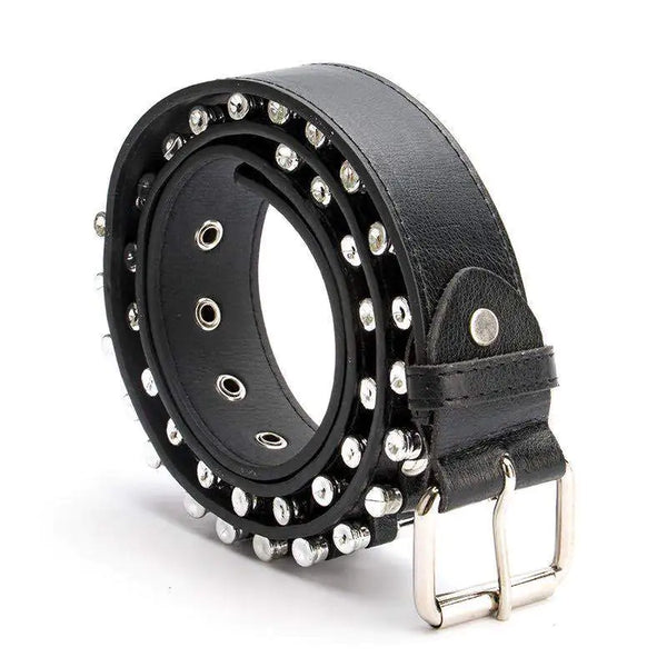 Men's Punk Style Studded Bullet Belt