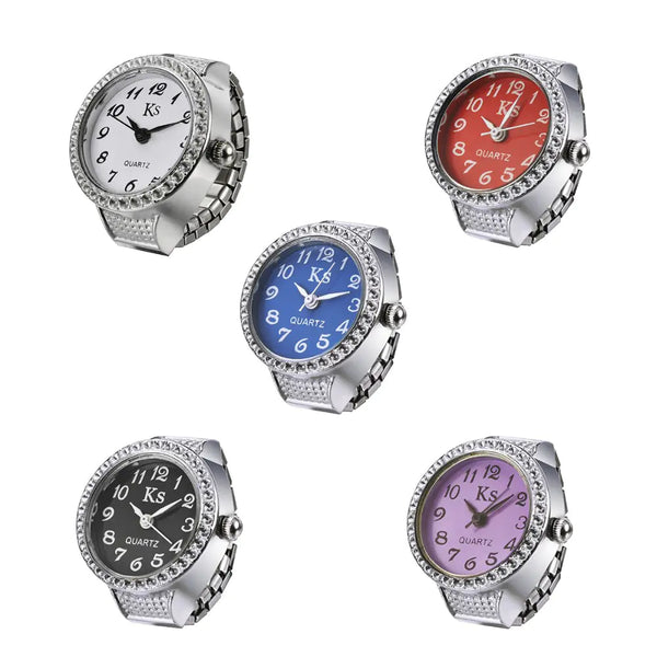 Simple Couple Ring Watch for Men and Women Jewelry
