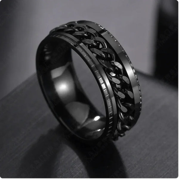 Stainless Steel Men's Statement Ring