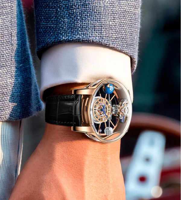 Men's Skeleton Quartz Watch