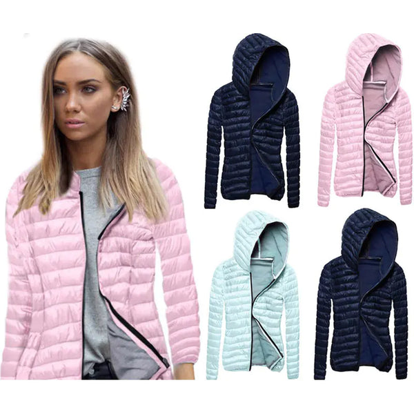 Candy Color Women's Hooded Jacket