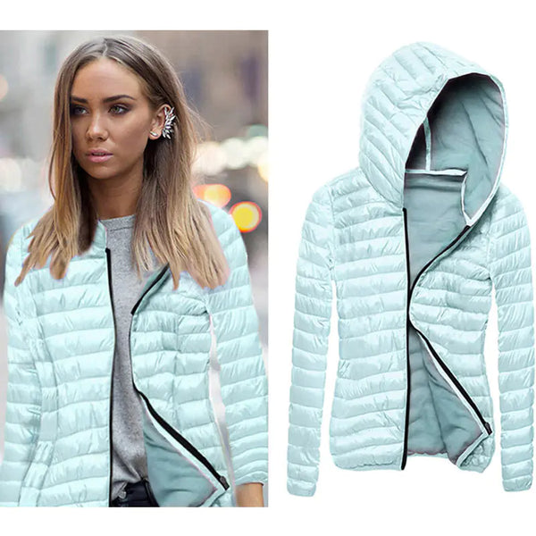 Candy Color Women's Hooded Jacket