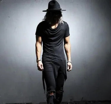 Asymmetrical Short Sleeve T-Shirt for Men (Summer)