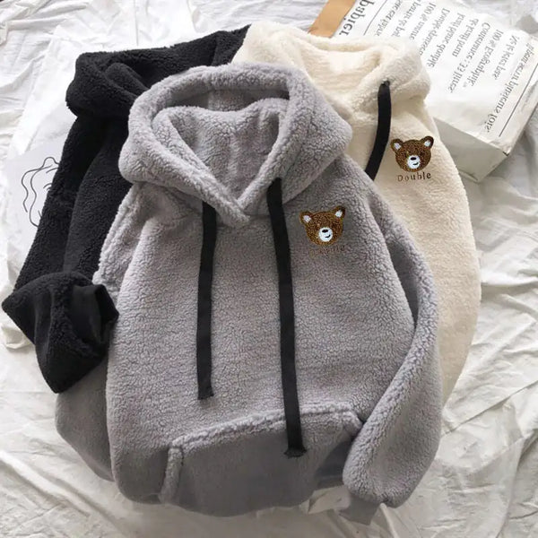 Hooded Women's Lamb Wool Sweater