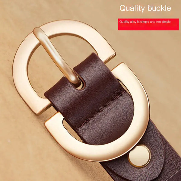 Genuine Leather Women's Belt for Skirts and Jeans