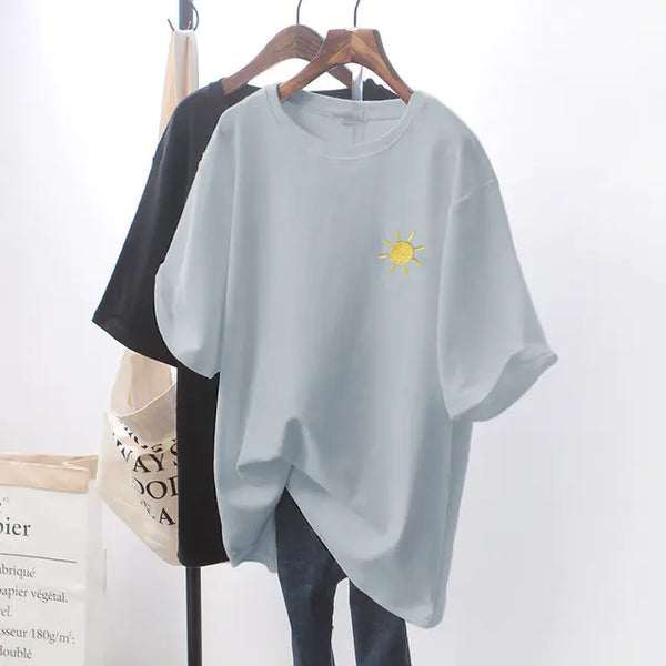 Women's Casual Loose BF Style Short Sleeve T-Shirt