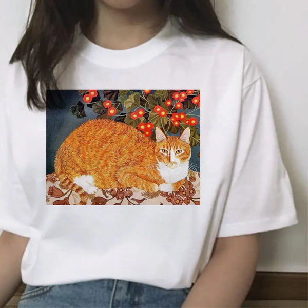 Women's 3D Printed Graphic T-Shirt with Fun Designs