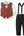 Baby Boy Clothes Toddler Gentleman Outfit with Dress Shirt Bowtie Fashion Vest and Suspender Pants Sets Red Plaid + Black 5-6 Years = Tag 140