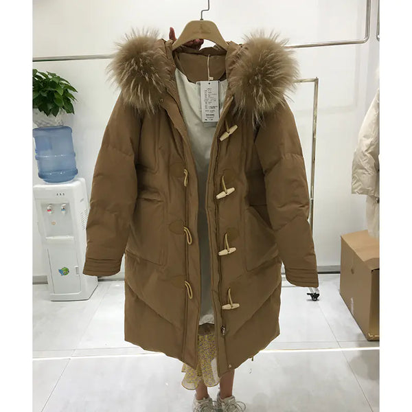 2020 Autumn Winter Women's Hooded Down Jacket
