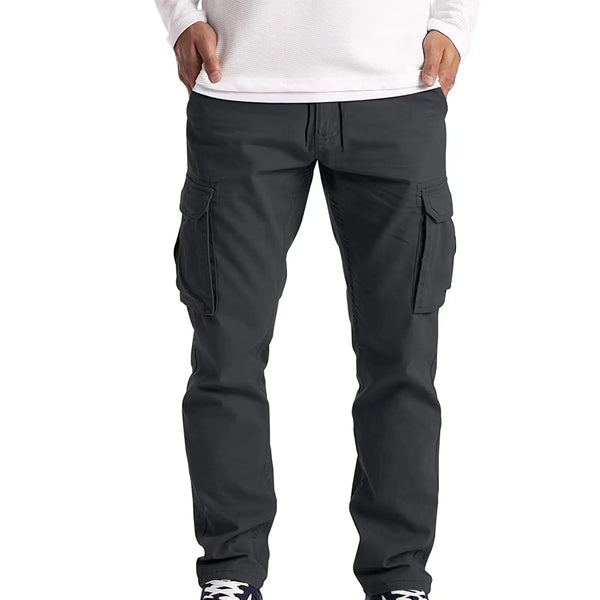 Men's Casual Loose Straight Leg Cotton Pants