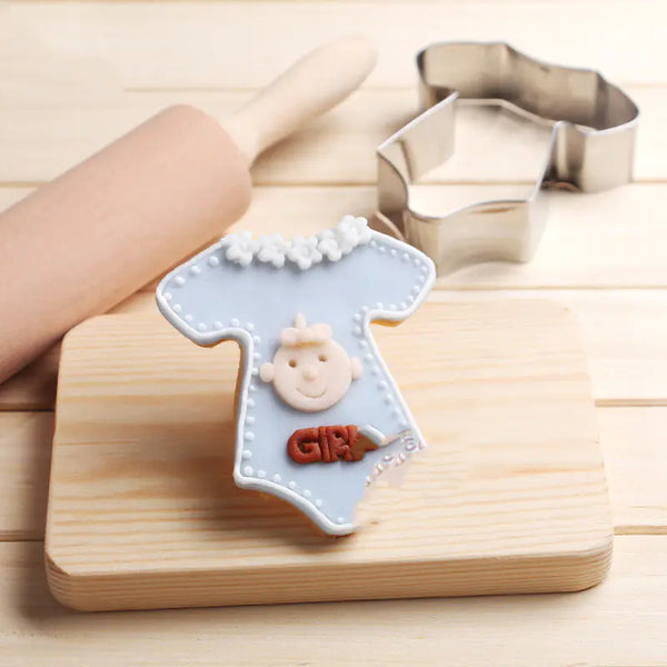Stainless Steel Baby Clothes Cookie Cutter Baking Tool