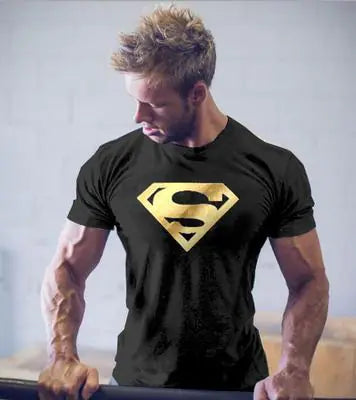 Men's Superman T-Shirt for Fitness Training Wear
