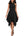 WOOSEA Womens Sleeveless Halter Neck Formal Dress Hem Asymmetrical A Line Party Cocktail Dress Black