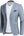 MAGE MALE Mens Slim Fit Blazer Jackets Suit One Button Lightweight Sport Coats Casual Blazer Denim Blue