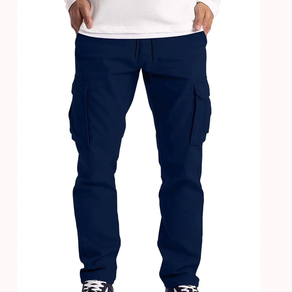 Men's Casual Loose Straight Leg Cotton Pants