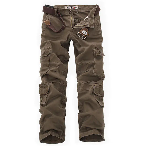 Men's Baggy Military Cargo Pants with Multi Pockets