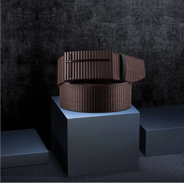 Men's Nylon Automatic Buckle Canvas Belt - New Trend