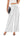 Womens Satin Wide Leg Palazzo Pants Plicated Silky Pull on Party Dress Casual Pant Trouser White