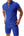 Men's Short Sleeve Shorts Casual Suit Summer Waffle Solid Color Casual Loose Lapels T-shirt Suit Men
