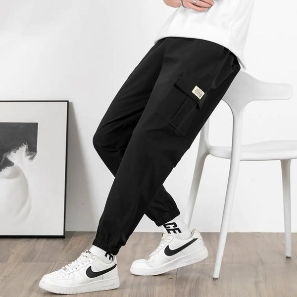 Men's Printed 3D Pocket Jogger Windbreaker Pants