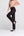 Women's Black Straight-Leg Suit Pants