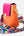 Tiny Leather Handbag -Watermelon/Orange (Option 1)