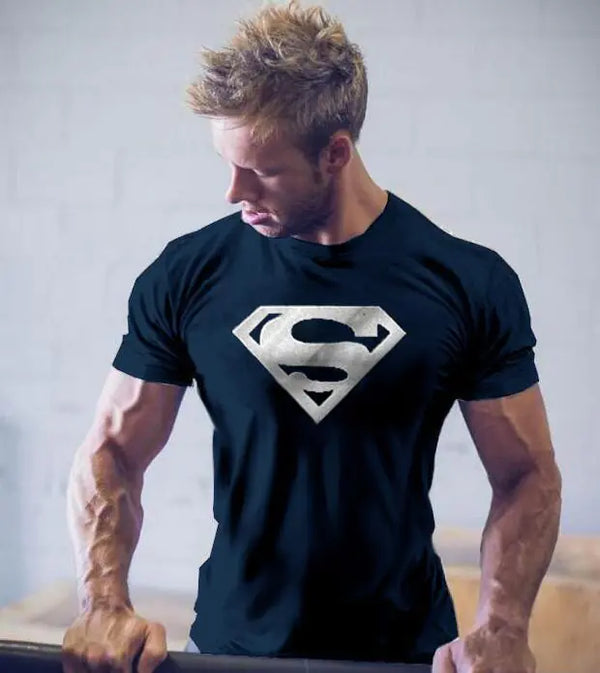 Men's Superman T-Shirt for Fitness Training Wear