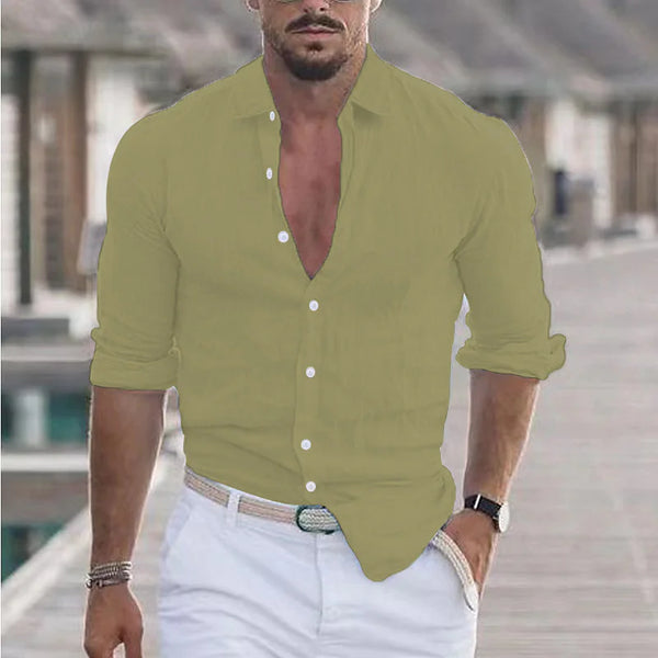 Linen Button-Down Shirt