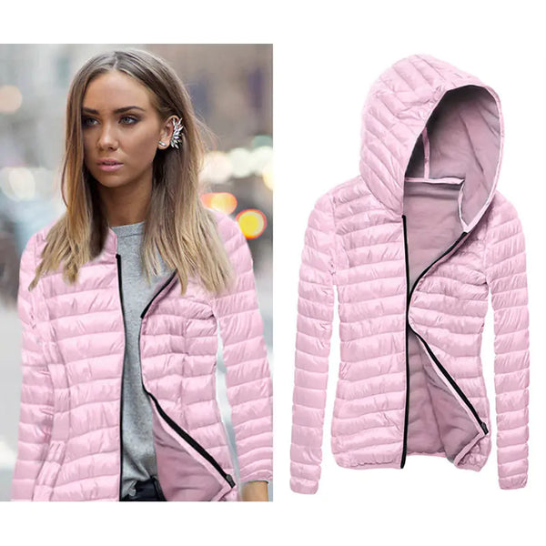 Candy Color Women's Hooded Jacket