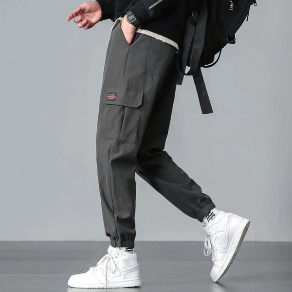 Men's Printed 3D Pocket Jogger Windbreaker Pants