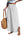 CUPSHE Women Pants Smocked Waist Straight Leg Ruffle Cuffs Loose Fit Pant Casual BeachWhite XS