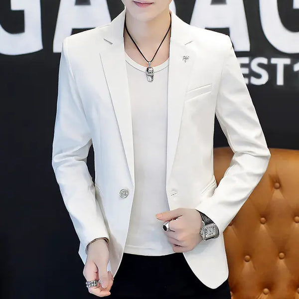 Men's Casual Slim Fit Fashion Suit Coat