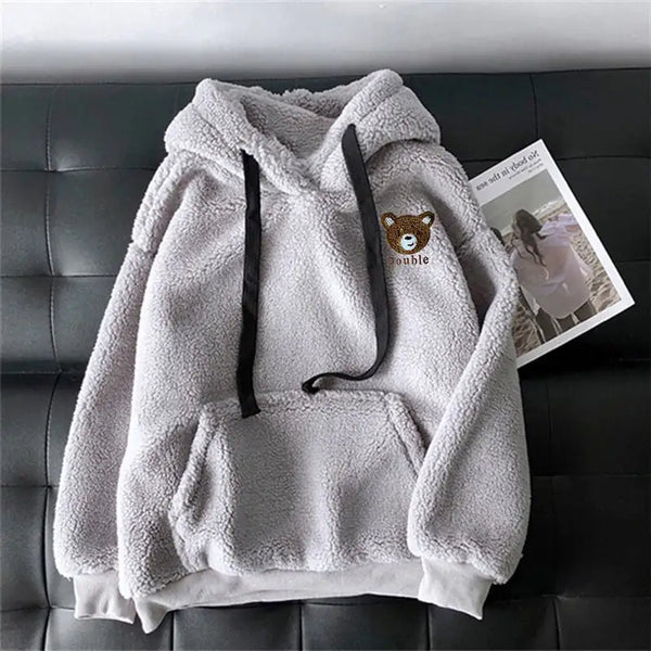 Hooded Women's Lamb Wool Sweater
