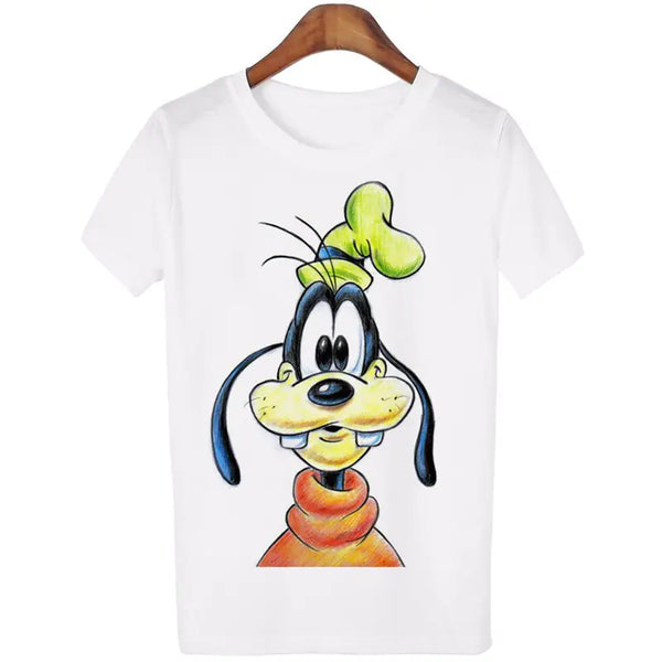 Women's Cartoon Short Sleeve T-Shirt - Casual Style