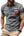 Men's Spring 3D Printed Polo Shirt with Buttons