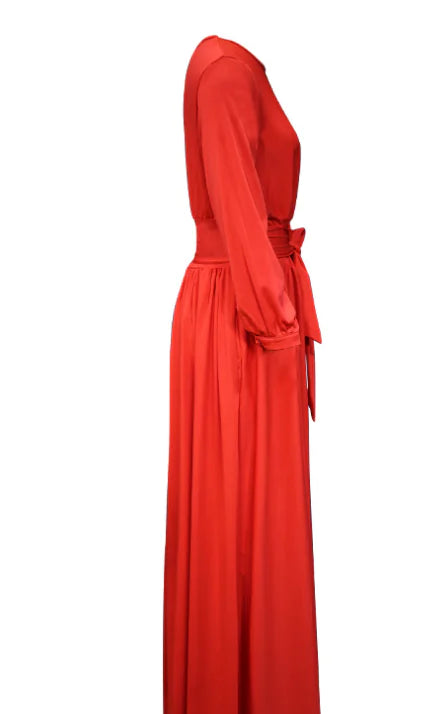 Women's Round Neck Long Dress