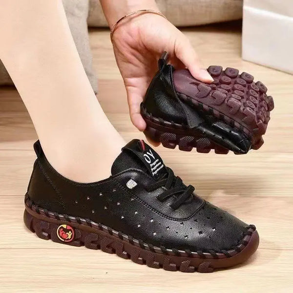 Women's Retro Oxford Leather Shoes with Soft Sole