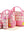 iMounTEK Diaper Bags Tote5Pcs baby diaper Convertible Baby Bags with Changing Pad & Insulated Pockets for Mom Multifunction Mommy bag Large Storage for Baby Nappy/Clothes (Pink)