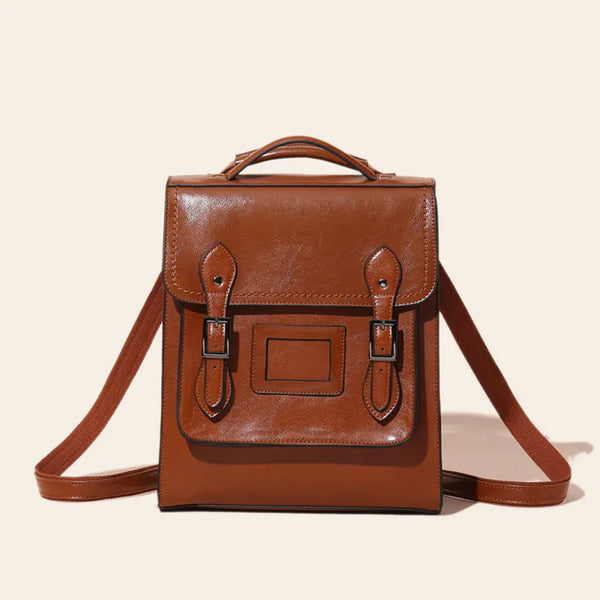 Genuine Leather Women's Fashion Bag in Oil Wax Finish