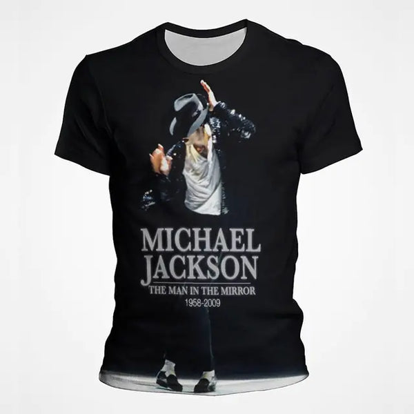 Michael Jackson 3D Print Polyester Men's T-Shirt