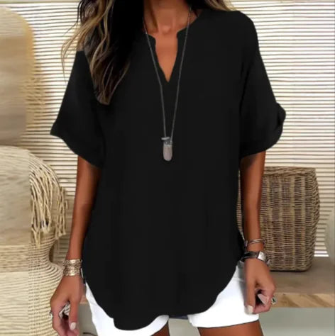 Women's Loose Ice Silk Shirt