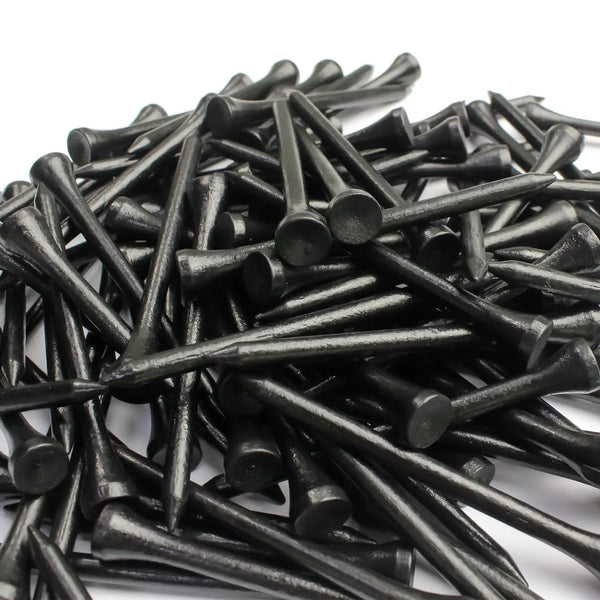 MYKUJA Black Golf Tees 3-1/4 inch Pack of 100 Golfing Tees Black Golf Tees 3-1/4 Tall Golf Tees Bulk
