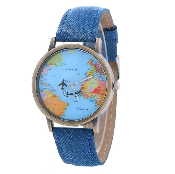Denim Fabric Women's Watch
