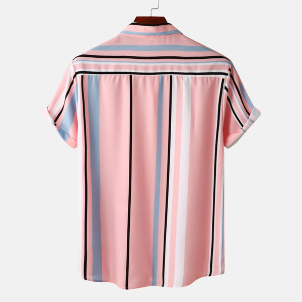 Floral Oversized Casual Shirt for Men with Short Sleeves