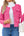 HUEOBIR Womens Tweed Blazers Jackets Casual Long Sleeve Button Down Business Short Casual Cropped Coats(Pink-XXL