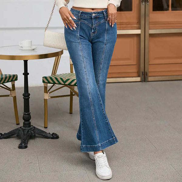 Women's Autumn High Waist Flared Casual Pants