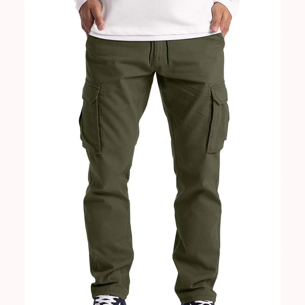 Men's Casual Loose Straight Leg Cotton Pants